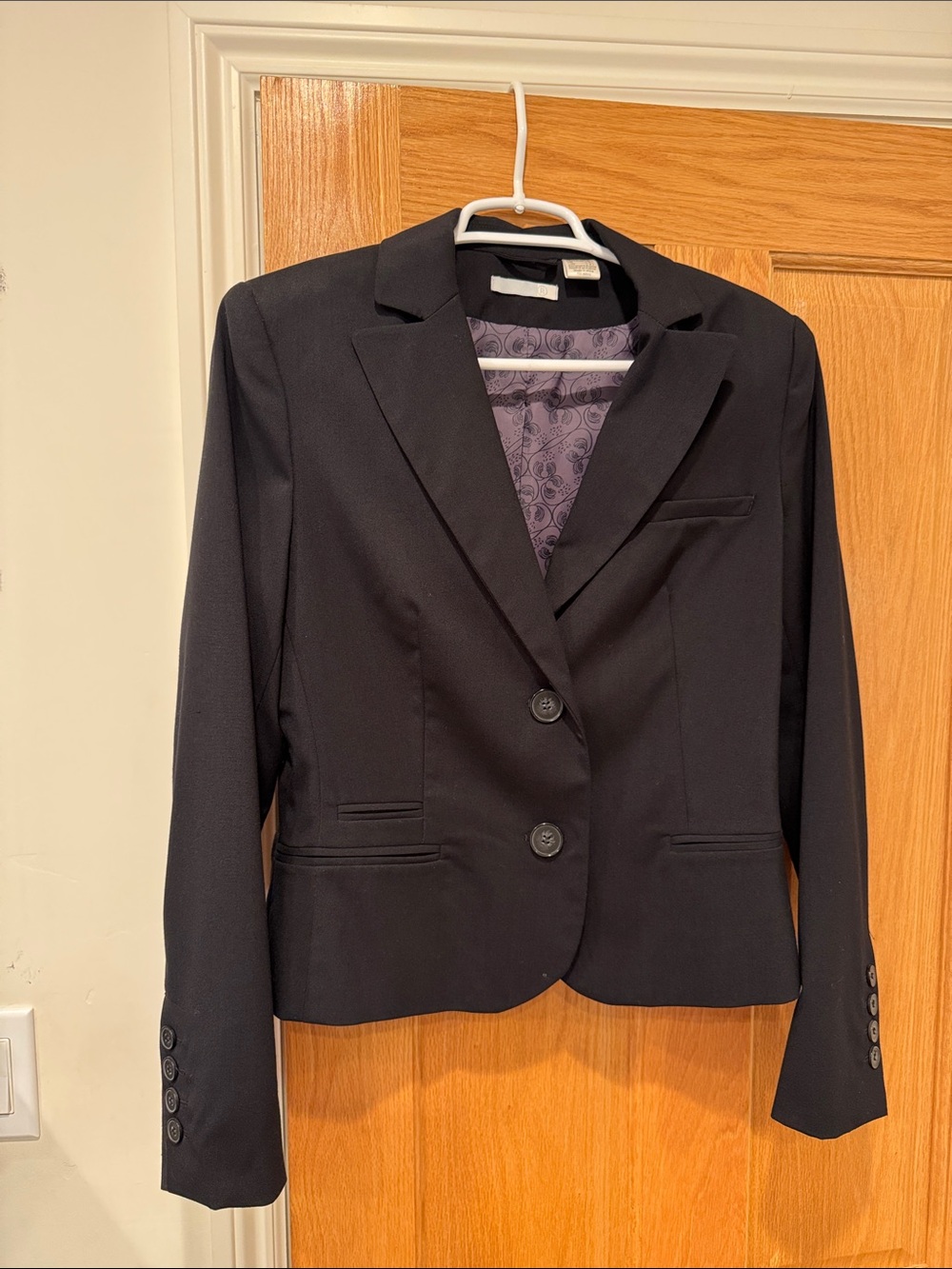 La Redoute Black Women's Tailored Blazer Jacket - Classic Workwear